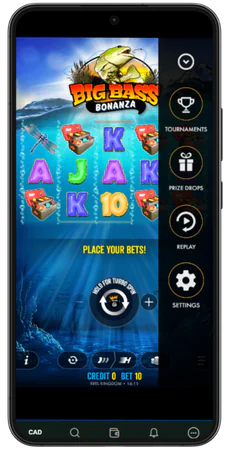Big Bass Bonanza Game menu